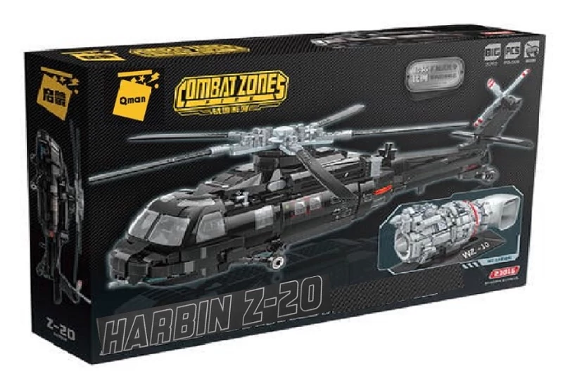 QMAN® 23016 - Harbin Z-20 többcélú helikopter - 100% technic-kompatibilis építőjáték